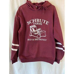 493 Schrute Farms Beets Bed and Breakfast Hoodie Large Dwight The Office